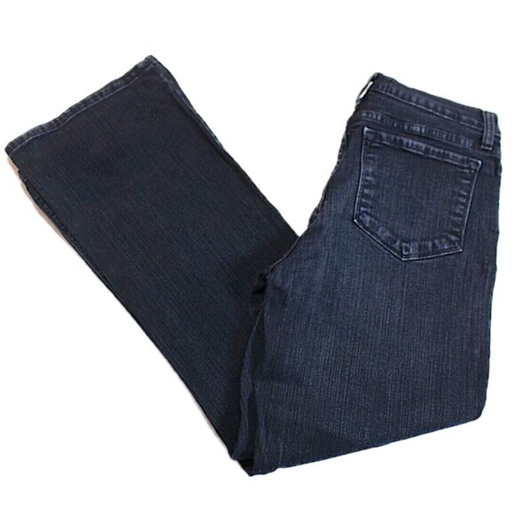 NYDJ Jeans Lift Tuck Mid-Rise Straight Leg Dark Wash Jeans Wms Sz 6/ 28"x29" EUC - Picture 3 of 8
